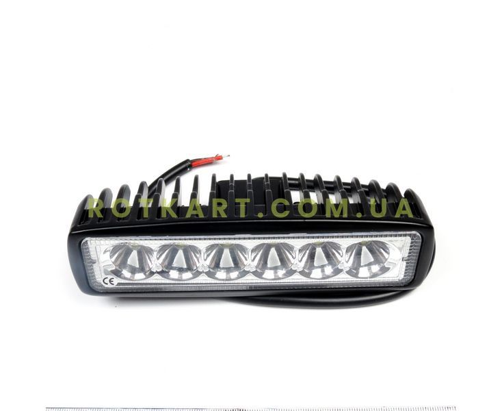 Фара светодиодная плоская 6 LED 18Вт L0097S от производителя. изображение